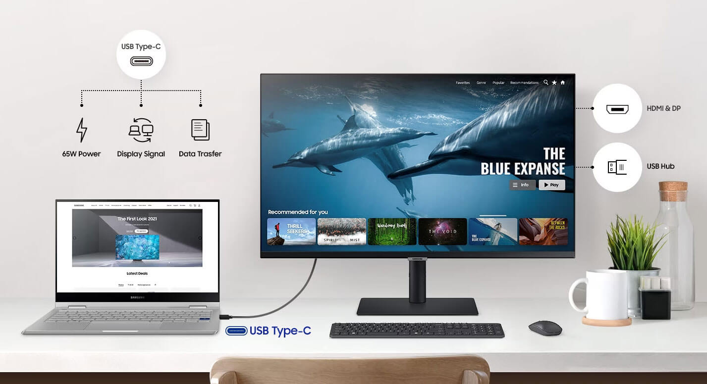 Ecran SAMSUNG LS24A60PUCUXEN - WQHD 24" -3