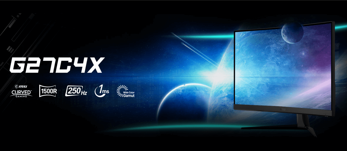 ecran gamer msi G27C4X - incurvé