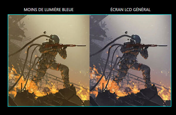 Ecran Gamer Msi G255PF E2 | Faible lumière bleue