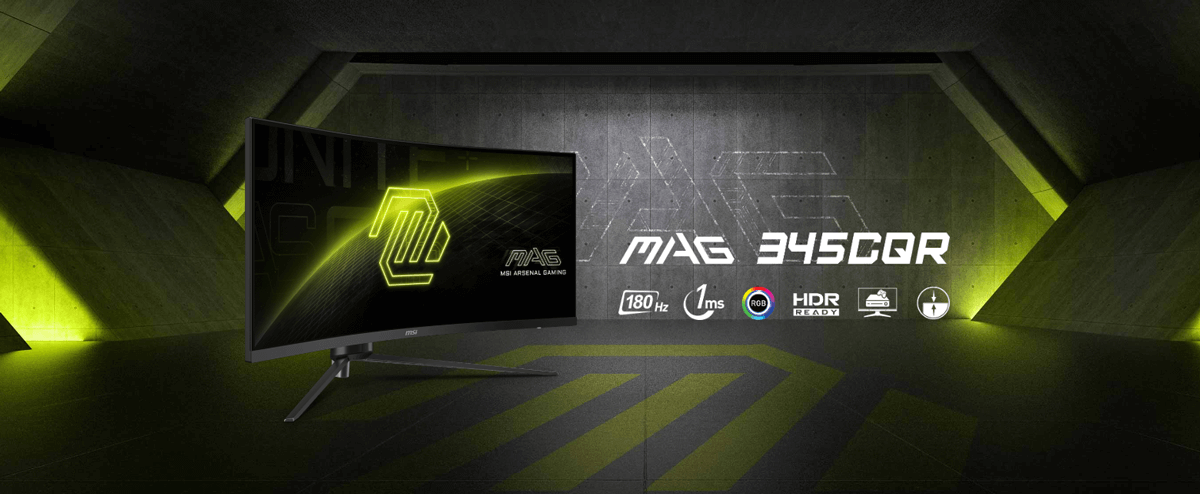 Ecran Msi Gamer Incurvé MAG 345CQR