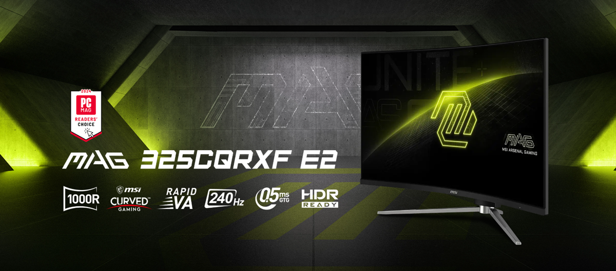 Ecran Msi Gamer Incurvé MAG 325CQRXF E2