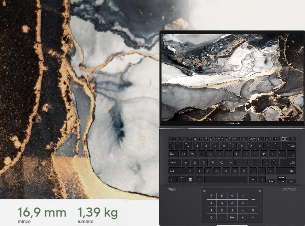 Pc Portable ASUS  ZenBook 14X OLED  UM3402YA-KM453W | Performance et Élégance