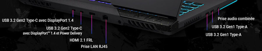 PC ROG STRIX G17  | connectivite