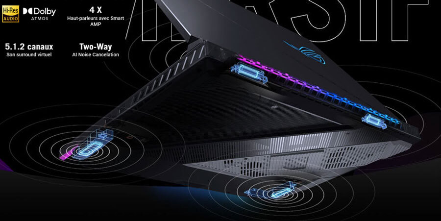 PC PORTABLE ASUS ROG STRIX SCAR 18 |SYSTEME AUDIO