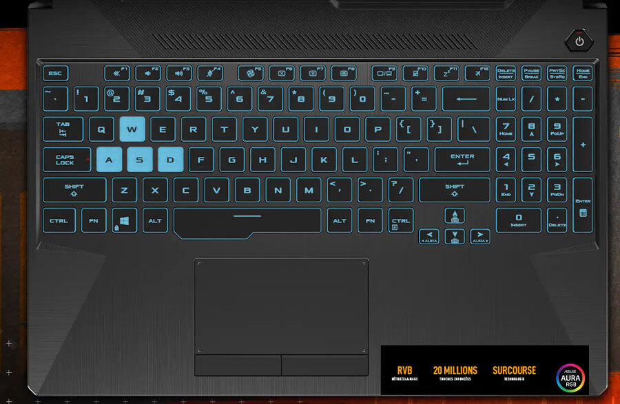 PC GAMER ASUS TUF A15 FA506NC-HN001W | Clavier RVB