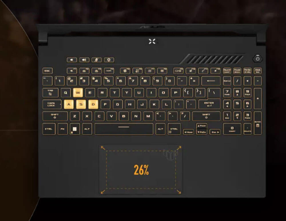 PC ASUS TUF GAMING F17 TUF707VI |  Clavier et Pavé tactile