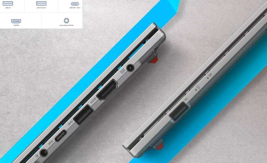 PC PORTABLE ASUS VIVOBOOK X1504GA-NJ312W | Connectivité Polyvalente