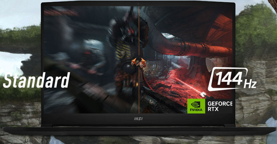 taux de rafraîchissement de 144 Hz