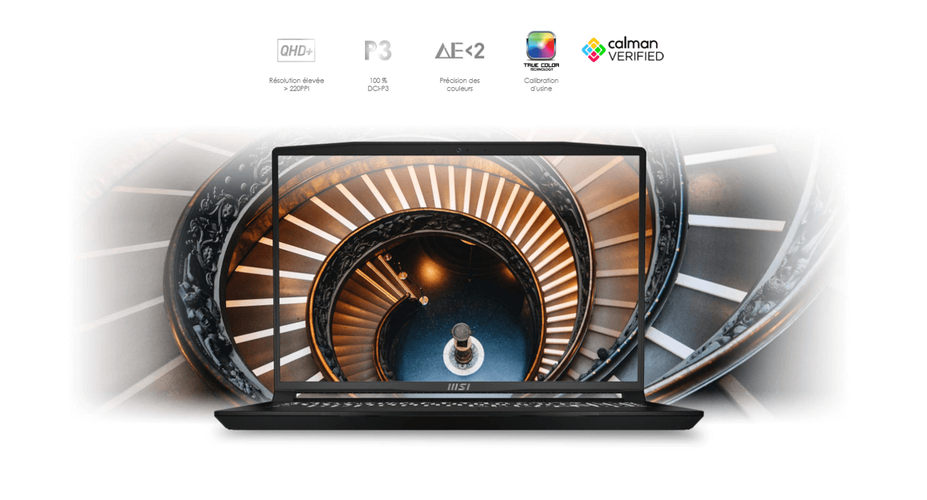 pc portable reconditionné - MSI CREATORPRO M16 - ecran