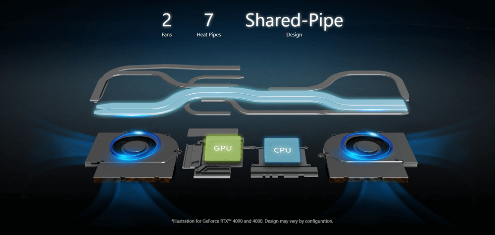Stealth 18 AI Studio AI Studio A1VGG-238FR | La Technologie Cooler Boost