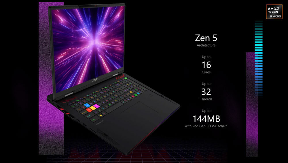 MSI Raider A18 HX A9WIG-010FR |Nouvelle Génération de Puissance AMD Ryzen 9