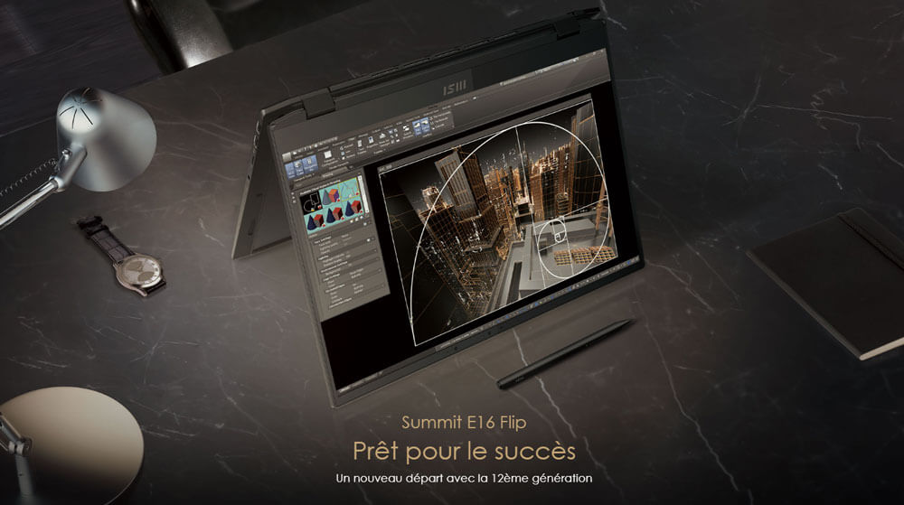 pc portable MSI SUMMIT E16FLIP A13VET-011FR