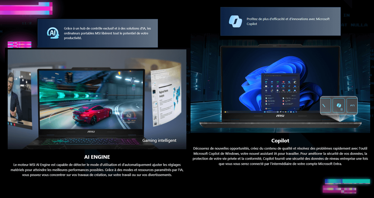 PC Portable Gamer MSI Cyborg 15 - AI Powered