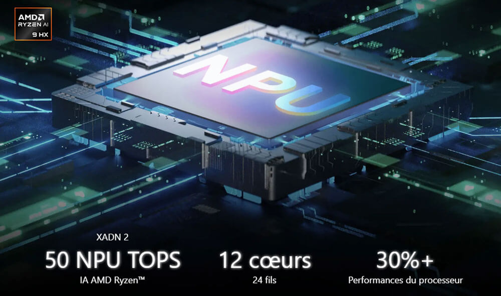 Nouvelle Génération de Puissance AMD Ryzen AI 9 HX 370