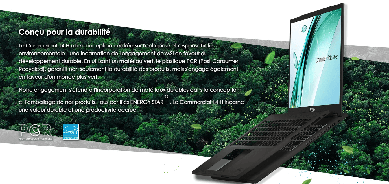 pc portable MSI COMMERCIAL 14 H A13MG VPRO-029FR