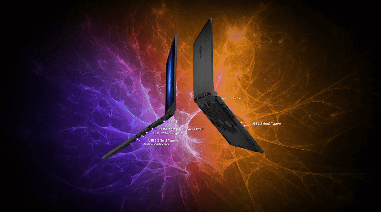 Connectique pc msi Katana 15 HX B14W