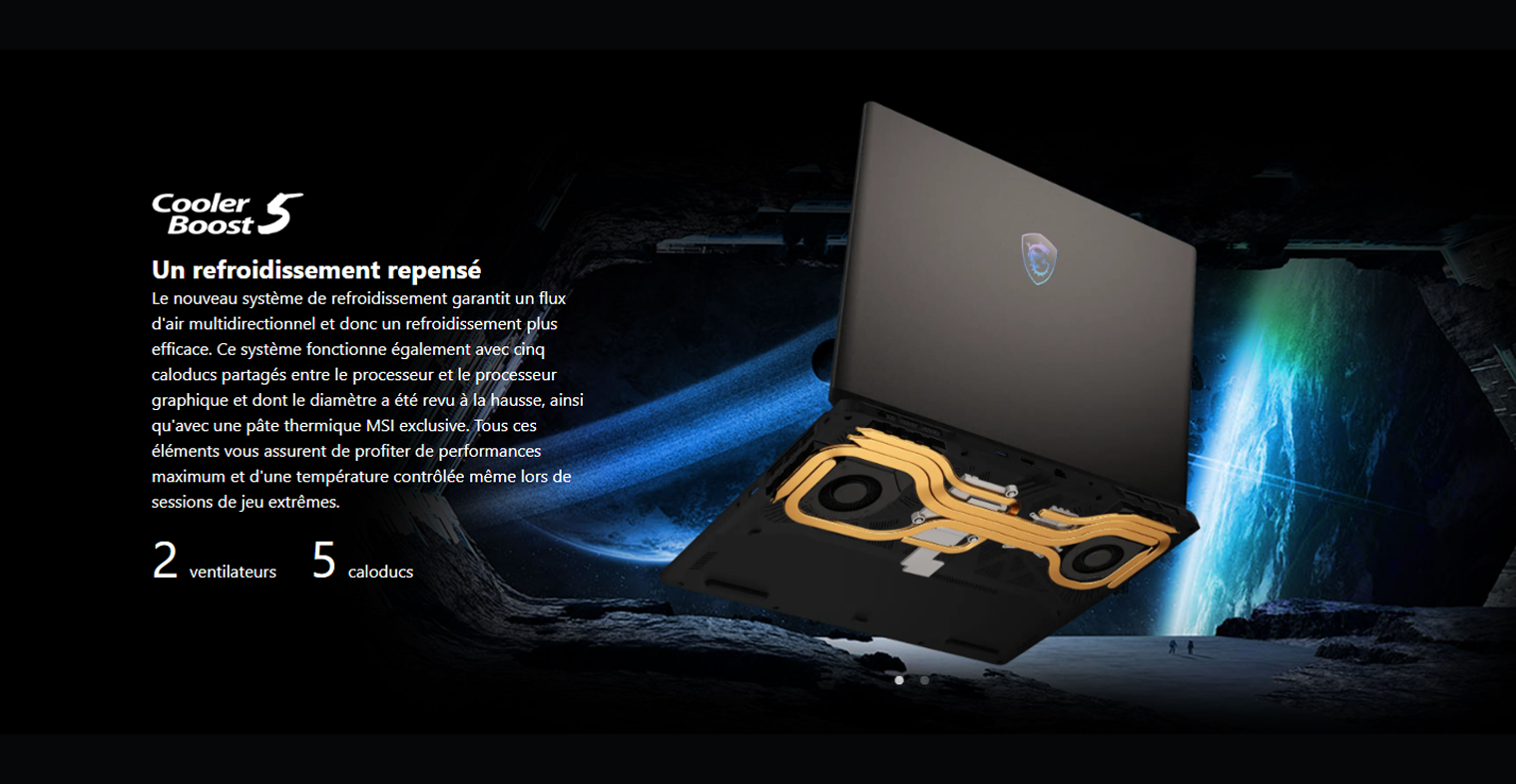 MSI Crosshair A17 - refroidissement Cooler boost 5