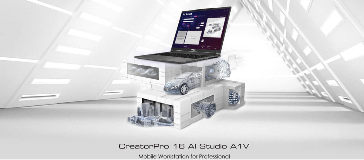 Pc Portable Msi CreatorPro 16 AI Studio A1VMG-085FR