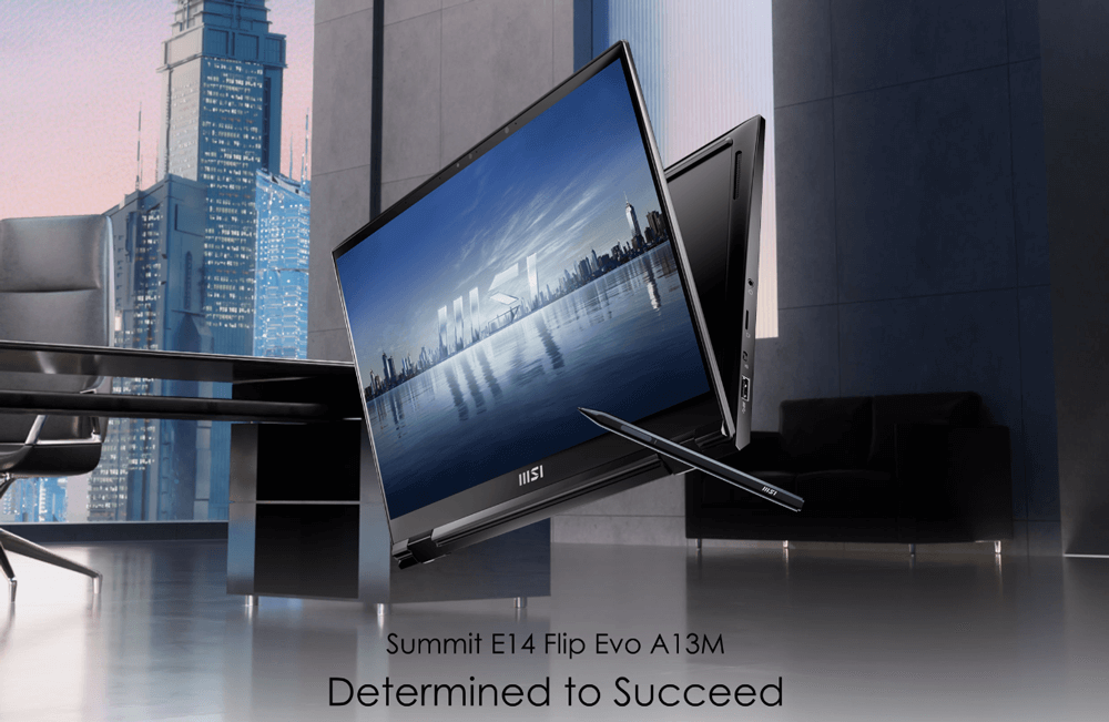 pc portable msi summit E14 flip Evo
