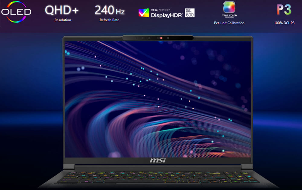 MSI Stealth A16 AI+ A3XWJG-026FR | Écran OLED QHD+