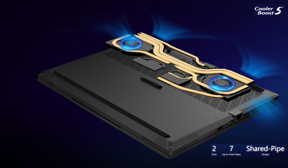 MSI Stealth A16 AI+ A3XWJG-026FR  | Technologie Cooler Boost