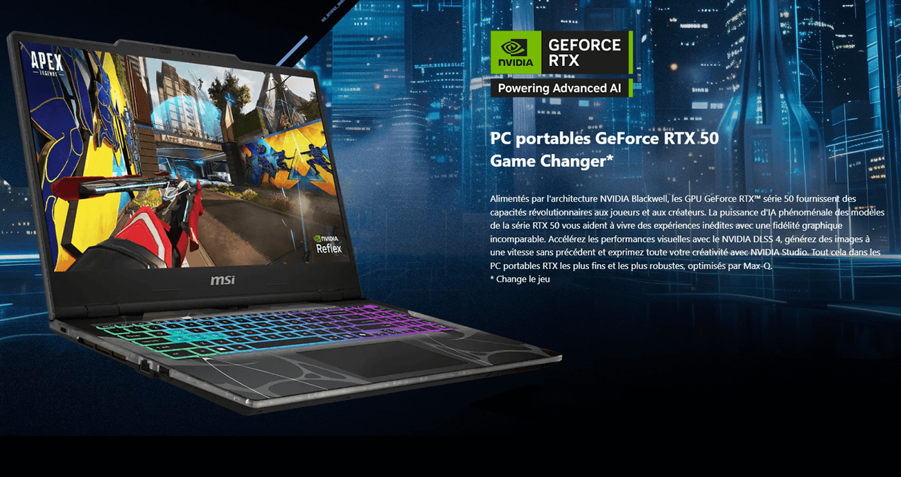 PC Portable Gamer MSI Cyborg 15 - RTX5050