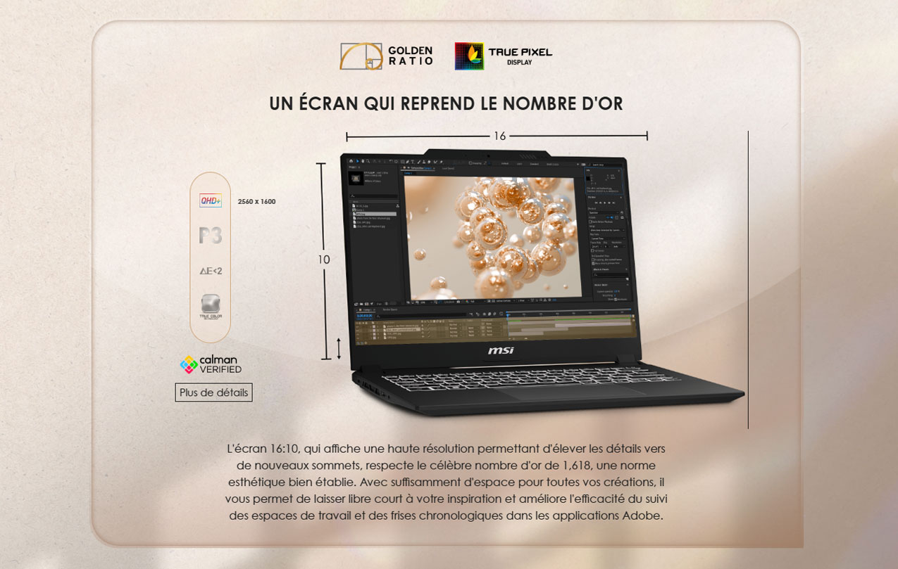Pc Portable Pro - MSI CREATOR M14 A13V