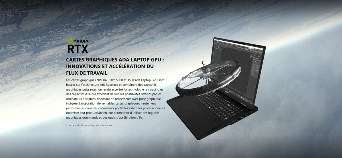 PC Portable Gamer MSI Creatorpro - RTX5000ADA