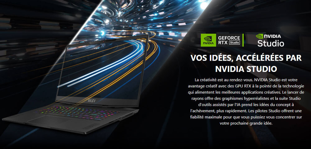 Pc Portable MSI STEALTH 17STUDIO A13VF-005FR
