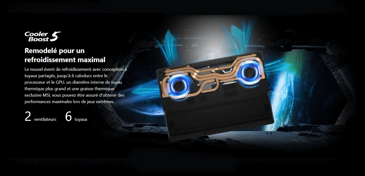 MSI Crosshair A18 - refroidissement Cooler boost 5